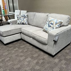 Reversible Grey Sectional Sofa 