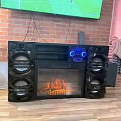 Speaker With Fireplace