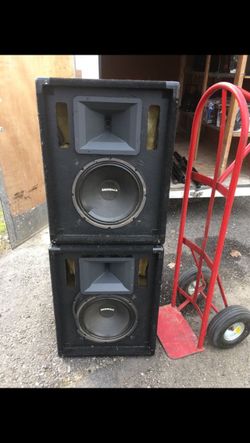 Pair of Electro Voice EV P.A. Speakers