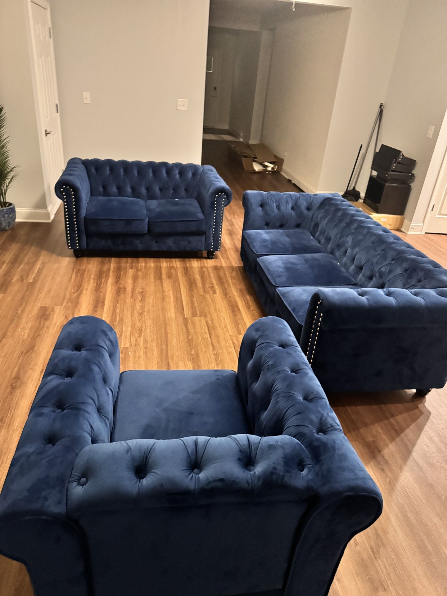 3PCS Velvet Couch set