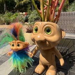 🔥 🔥 Large Troll 🧌 Planter -w Fire stick Succulents (included) 