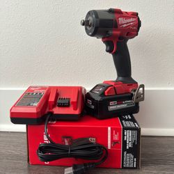 New Milwaukee M18 FUEL Gen-2 18V Lithium-Ion Brushless Cordless Mid Torque 1/2 in. Impact Wrench w/Friction Ring