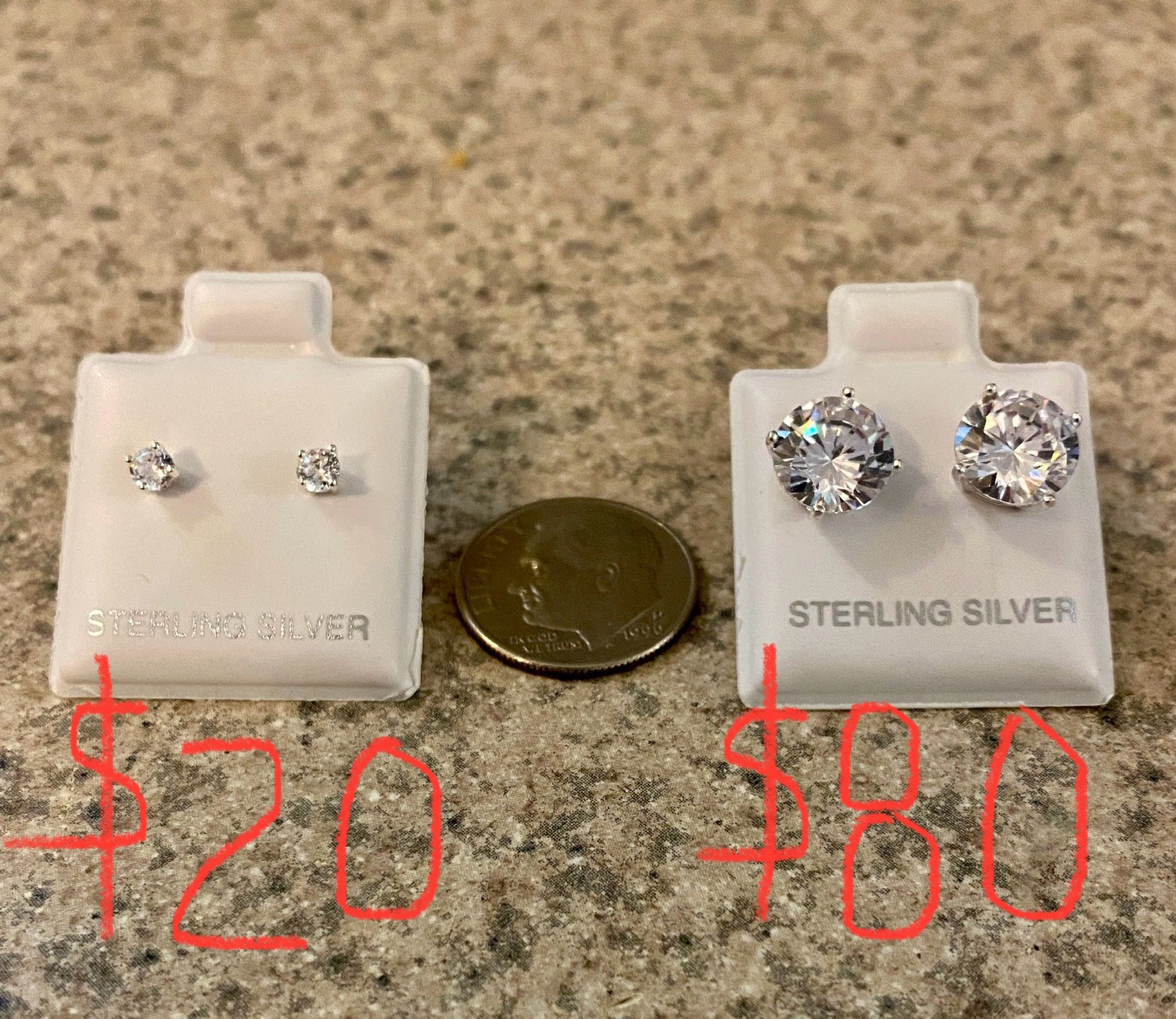925 Sterling Silver Stud Earrings