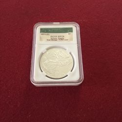 2015-( P) $1 American Silver Eagle struck at Philadelphia low mintage ANACS MS70