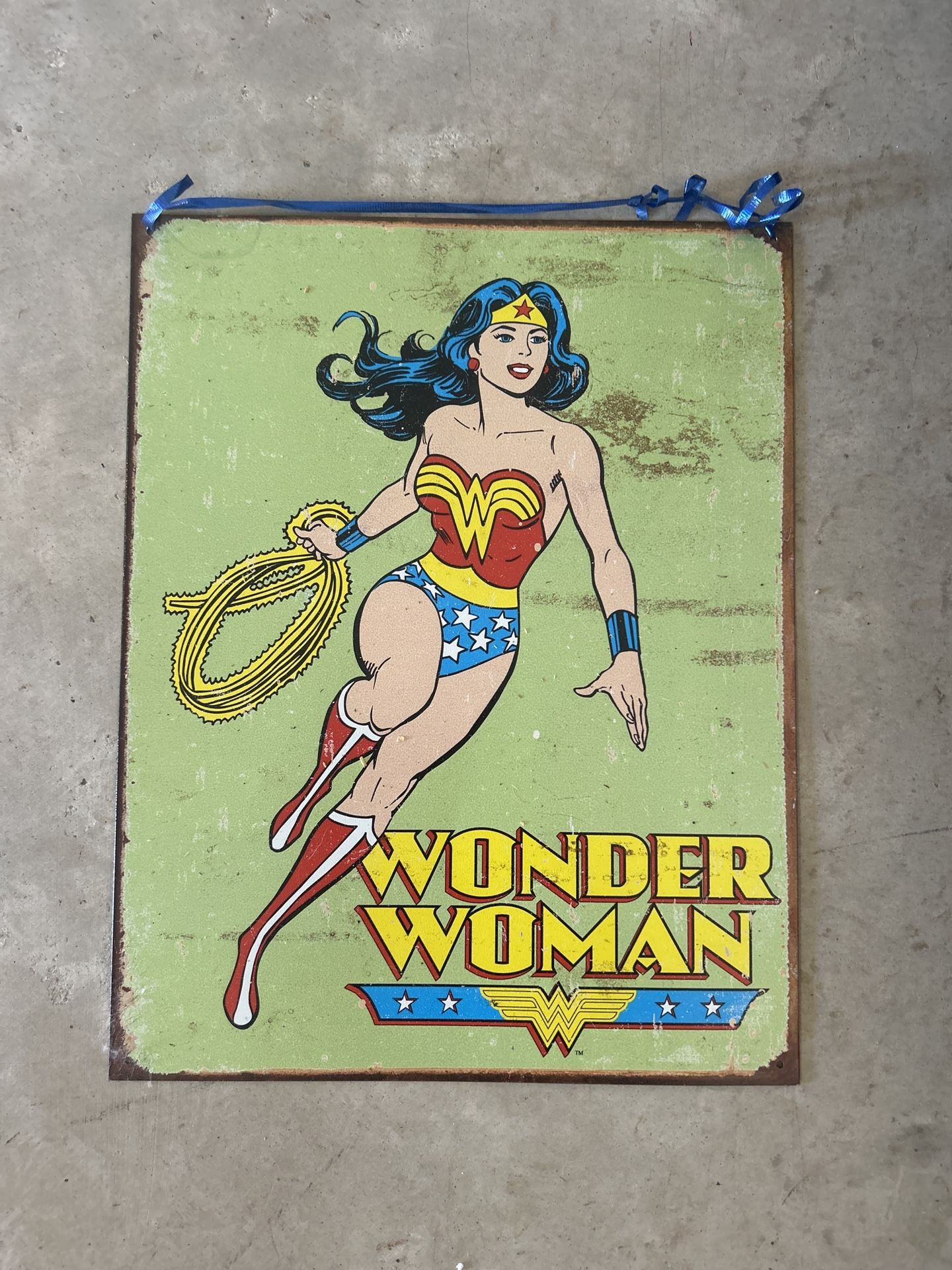 Wonder Woman Vintage Metal Sign