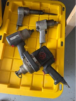 Various Pneumatic ( Air ) tools Impact Wrench (s) and  Riveter