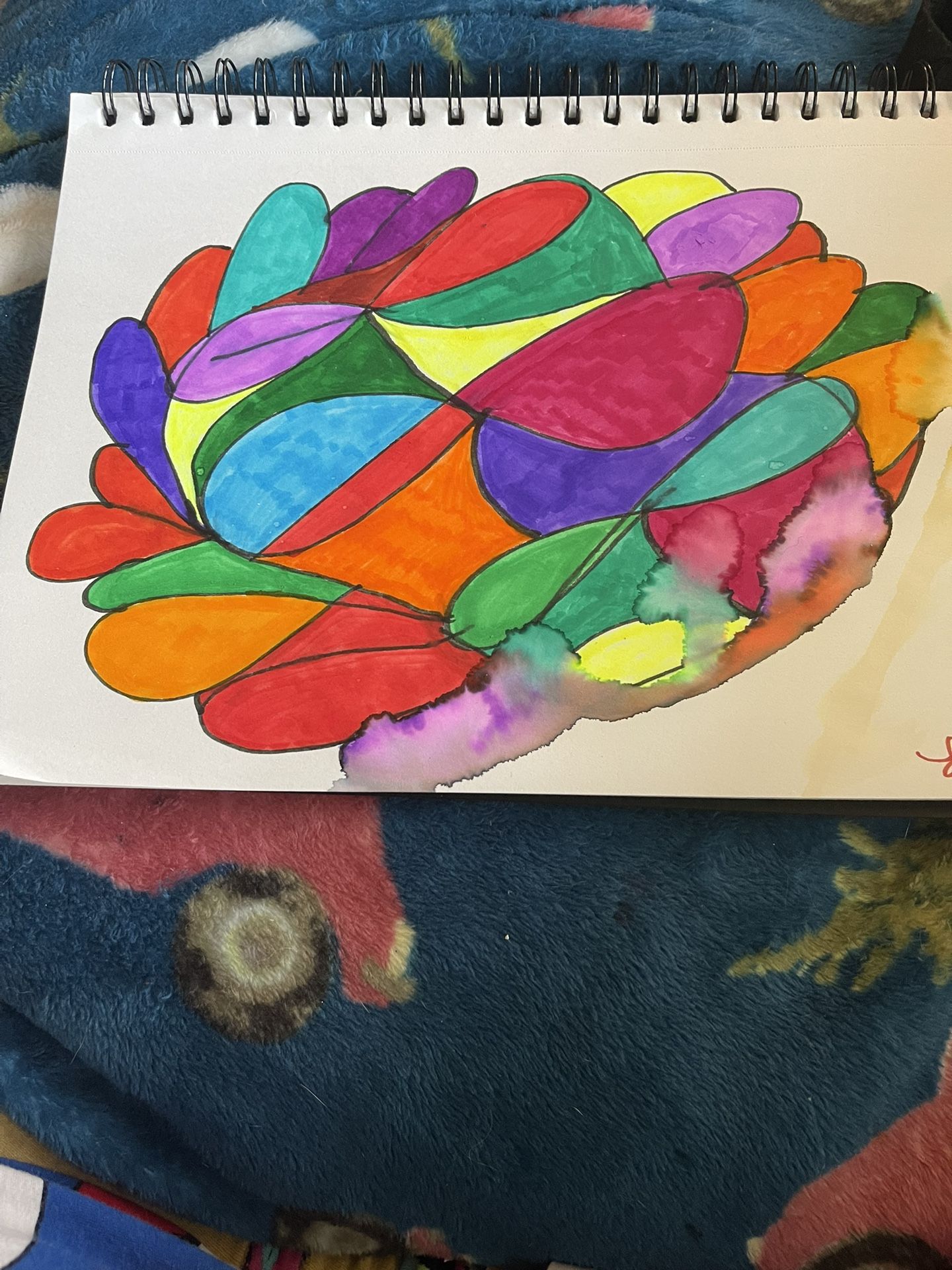 Abstract Drawing Smeared Style