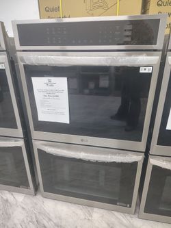 (50% Off Wall Ovens & Electric Ranges) $999.50 LG double electric wall oven with Convection and airfry