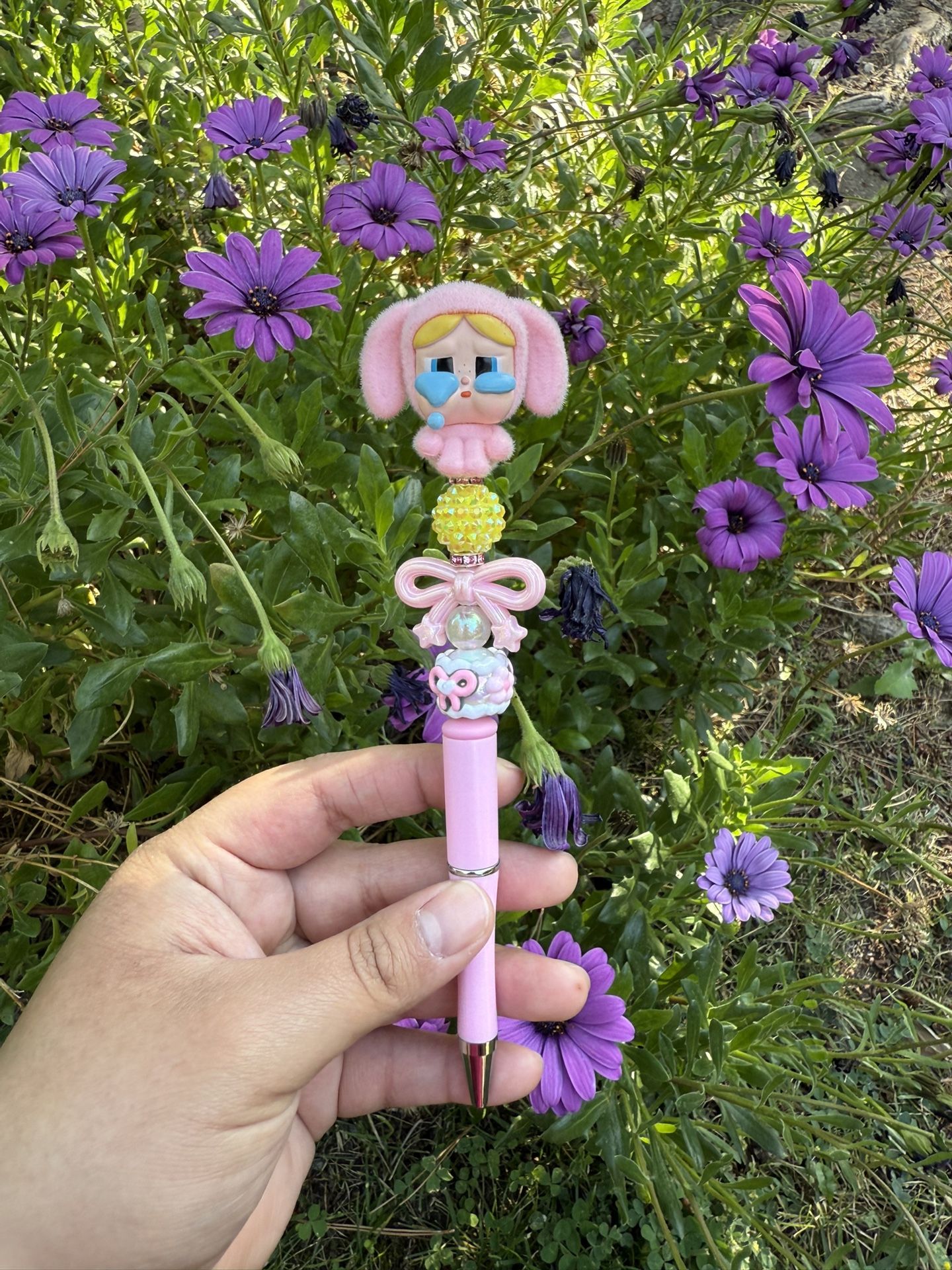 Bubbles Pink Crybaby Beaded Pen