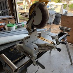 Dewalt 12” chop saw and stand