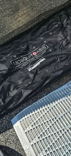 MosquitOasis netting for camping bed, 78x31x22 inch, black