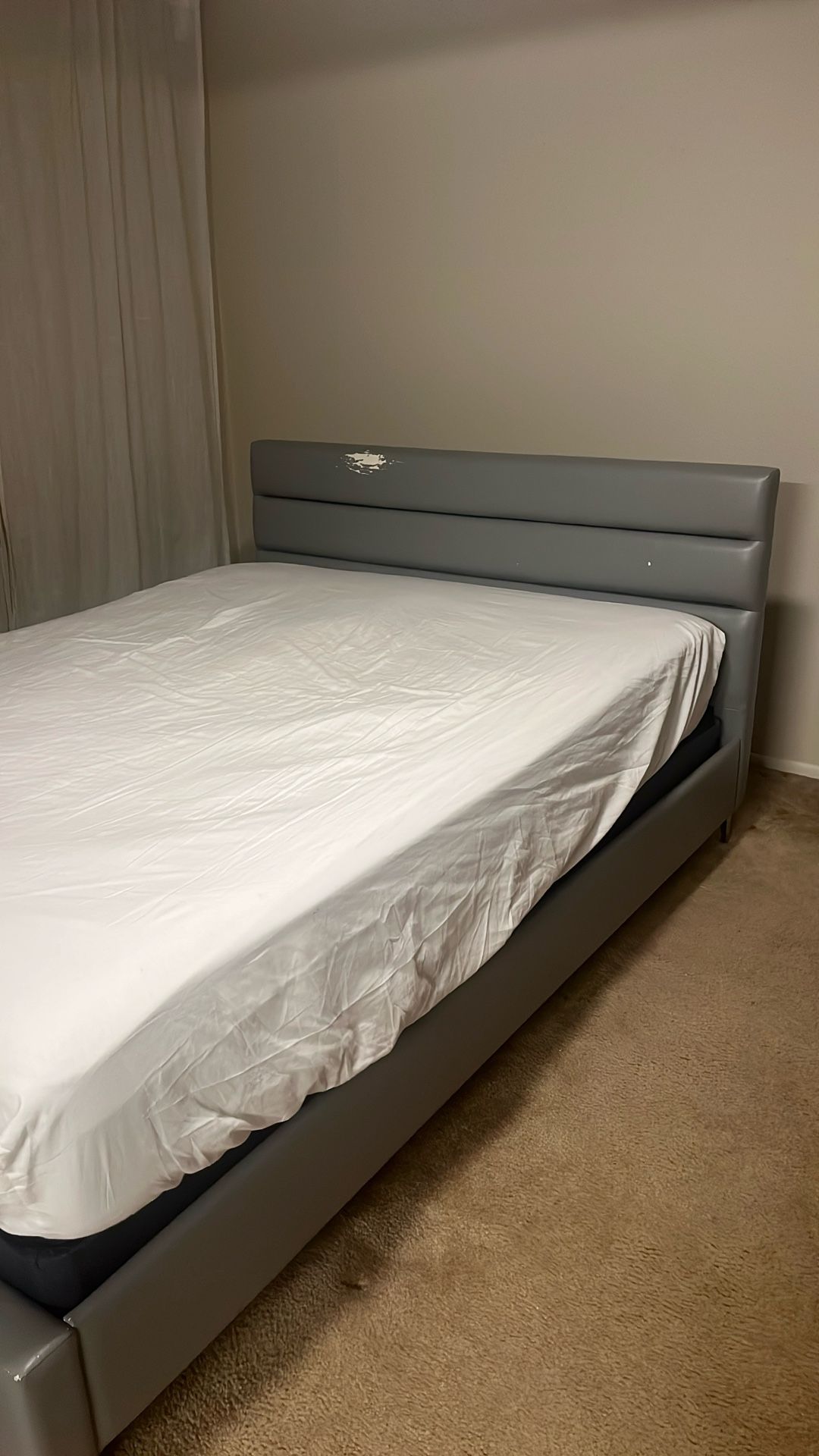 Queen Bed Frame And Mattress + Box Spring