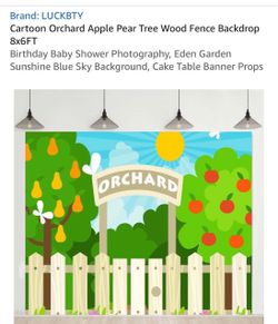 Apple Orchard Photo Backdrop