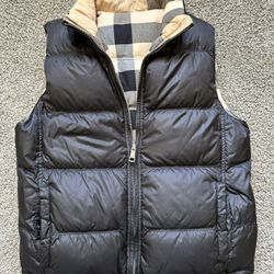 Black Reversible Burberry Vest (size L)