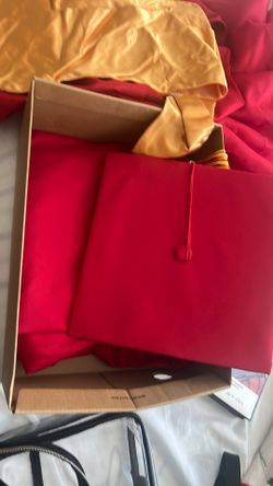 Graduation cap and gown set