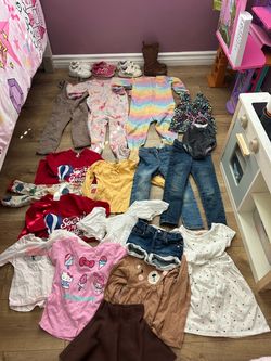 Toddler Girl Clothing and Shoes Bundle size 4-5