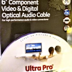 6 FT COMPONENT VIDEO & DIGITAL OPTICAL AUDIO CABLE
