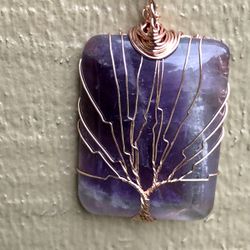 Amethyst Stone- New 18 inch Necklace 
