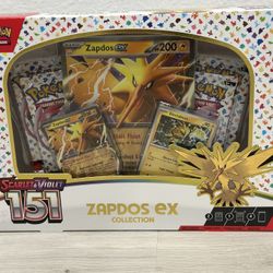 POKEMON TCG 151 ZAPDOS EX COLLECTION prismatic scarlet violet paldean sword shield