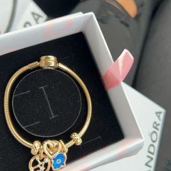 Pandora bracelet with charms 