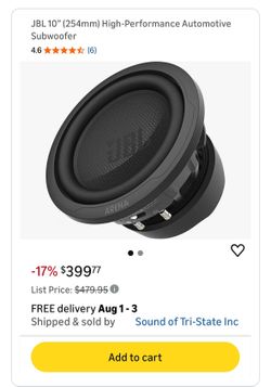 Jbl arena x 10 inch