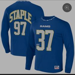 Men's Los Angeles Rams NFL x Staple Royal Core Team Long Sleeve T-Shirt