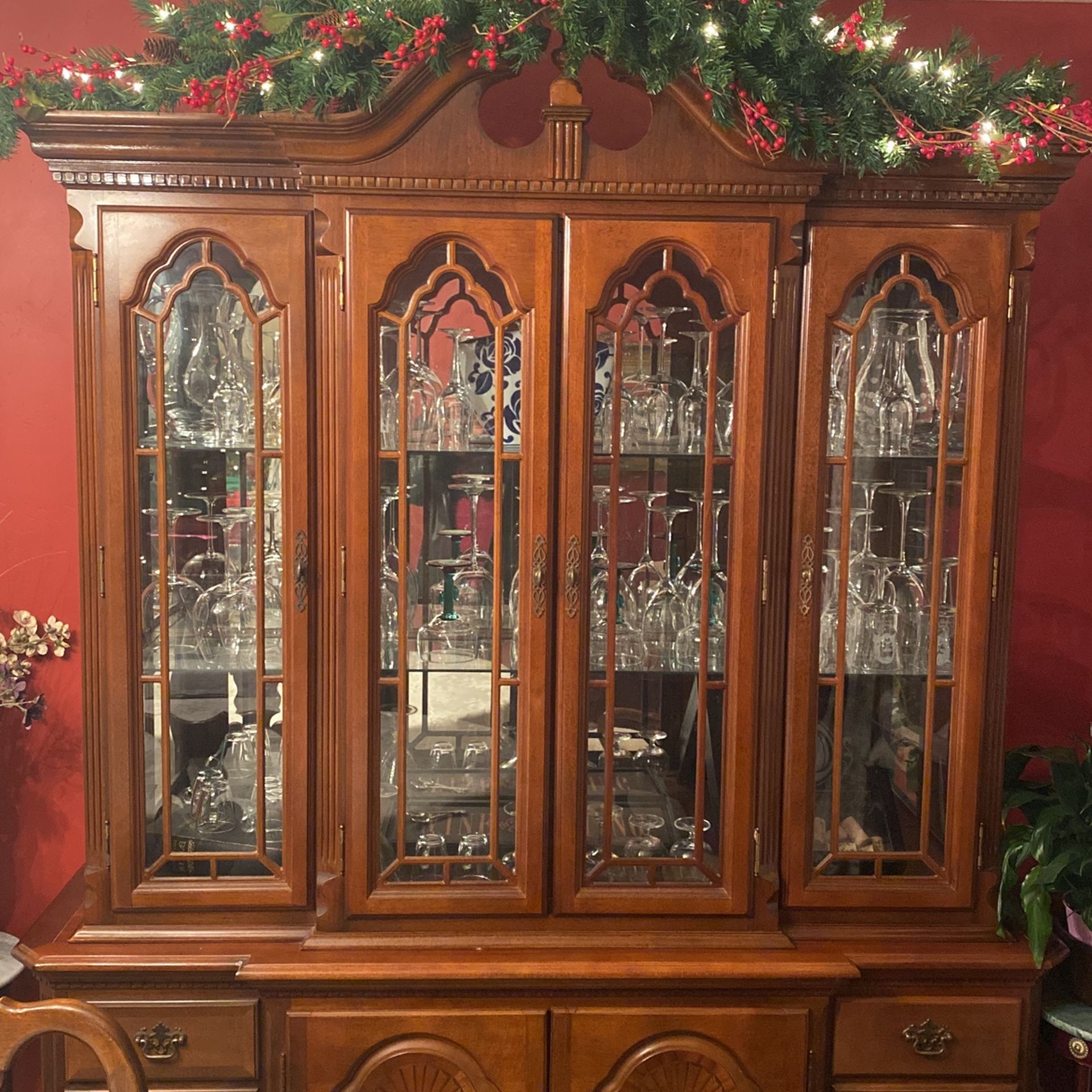 Vintage China Cabinet With A Table And Chairs!