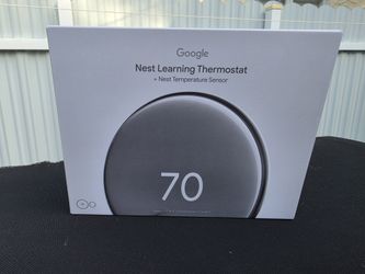 Google Nest Learning Thermostat 4th Gen + Sensor NEW SEALED
