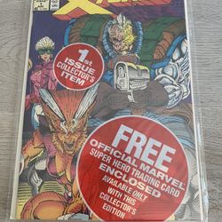X force number one first issue sealed with cable trading card In excellent condition