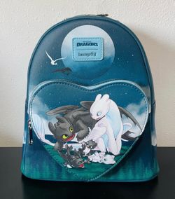 Loungefly How To Train Your Dragon Toothless & Light Fury Babies Mini Backpack