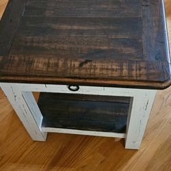 Coffee And End Table Farmhouse Chic