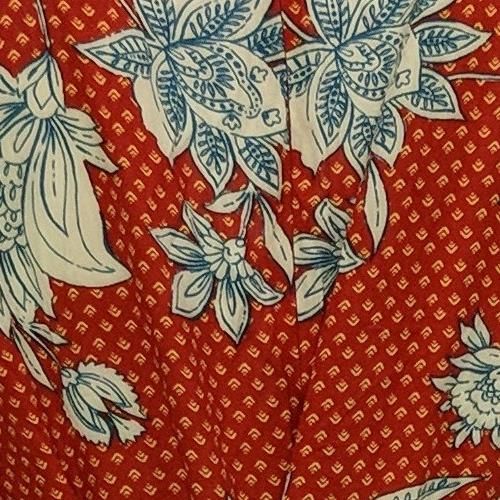 Jessica Simpson Dress Sz M Floral Print Ruffle Hem Midi Red 720702
