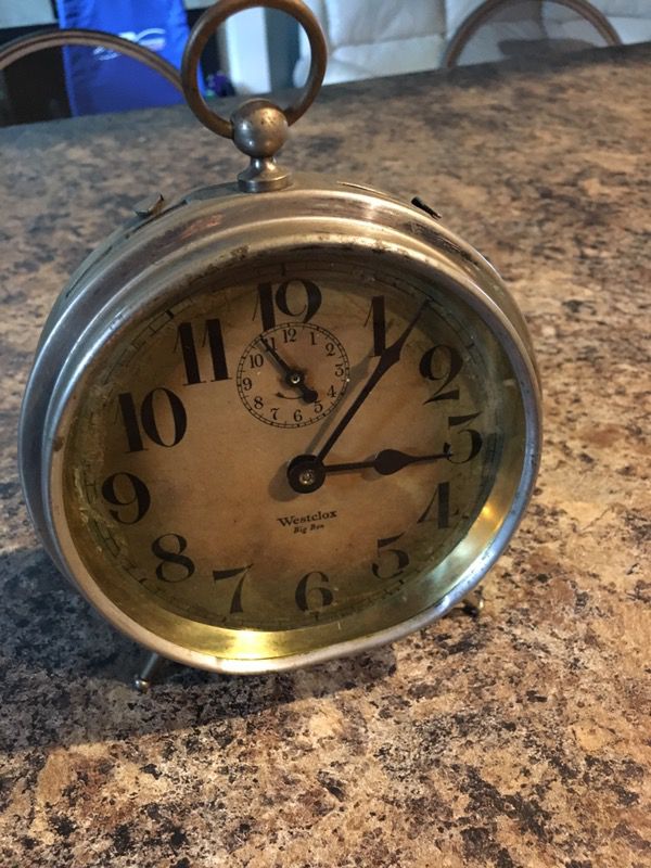 Antique Westclox "Big Ben" alarm clock. 1908 Patent Date