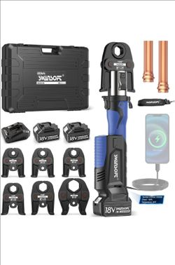 Crimping Tool Cordless Electric Crimper Plumbing Tool Kit NEW