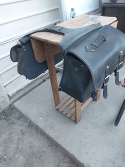 Leather Motorcycle Saddlebags