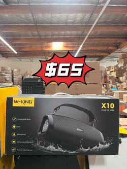 ❤️$65❤️ w-king  X10 120W Peak Power with Monstrous Bass. 2+2+3 Stereo Clarity, 45W peak subwoofer × 2, 15W peak tweeter × 2, passive radiator × 3. Enh
