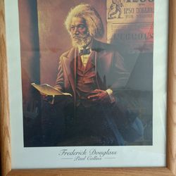 Framed Glossy Poster Of Mr. Fredrick Douglass 
