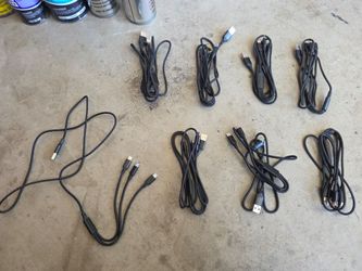 Multi plug cable usb c lightening micro usb charger cord apple android
