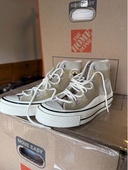 Converse colab High Top andSneakers in Beige and White