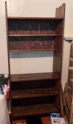 Vintage Dark Wood Shelf