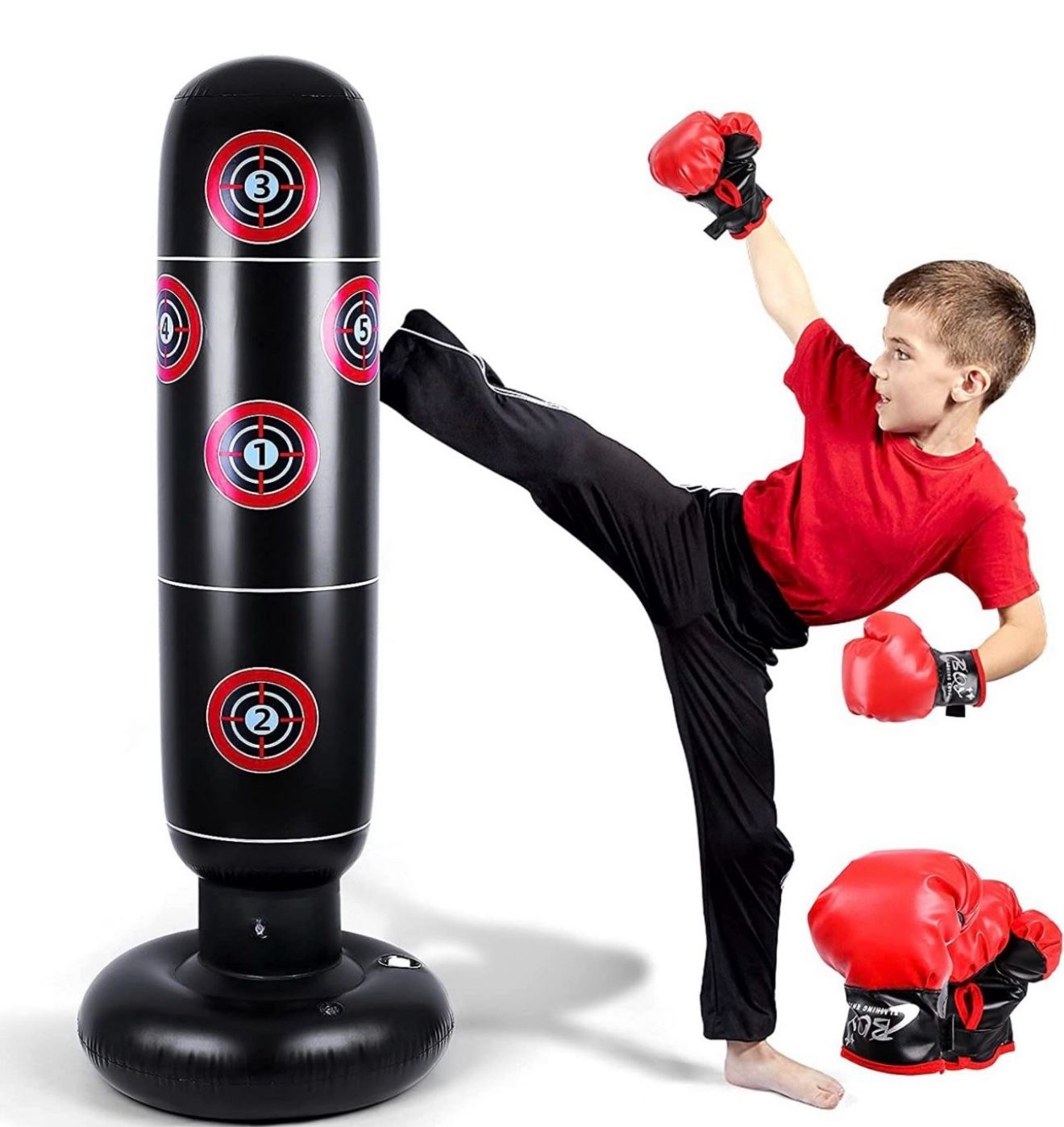 Inflatable Punching Bag for Kids - 63"