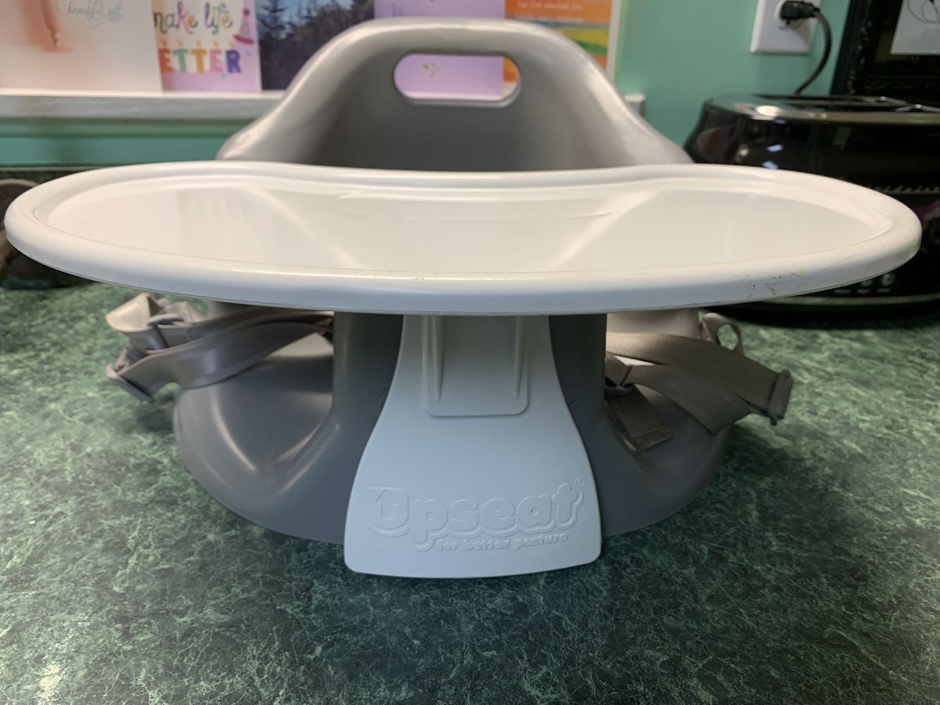 PRICE REDUCED!  LIKE NEW!  UPSEAT BABY FLOOR BOOSTER CHAIR”