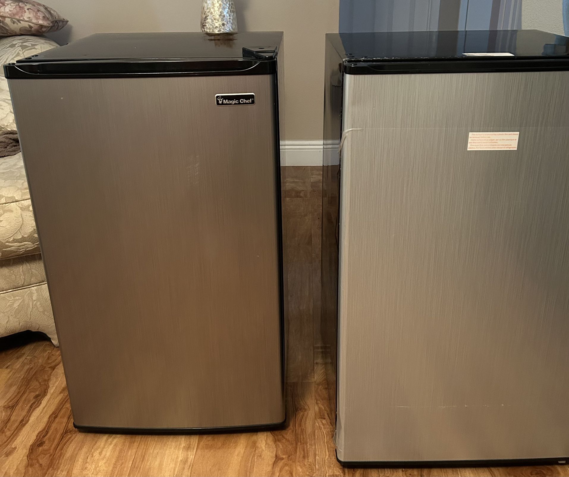 Two Mini Refrigerator-Clean And Reliable