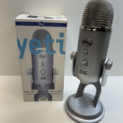 Slightly Used Blue Yeti Ultimate USB Microphone For Professional Recording (Silver)