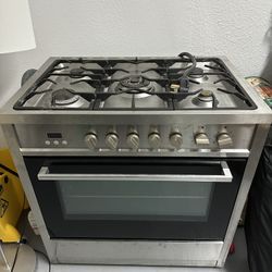 Gas oven range - Stainless Steel 
