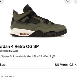 Jordan 4 X Undefeated