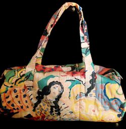 Lady Love Gifts duffel shoulder cosmetic bag set