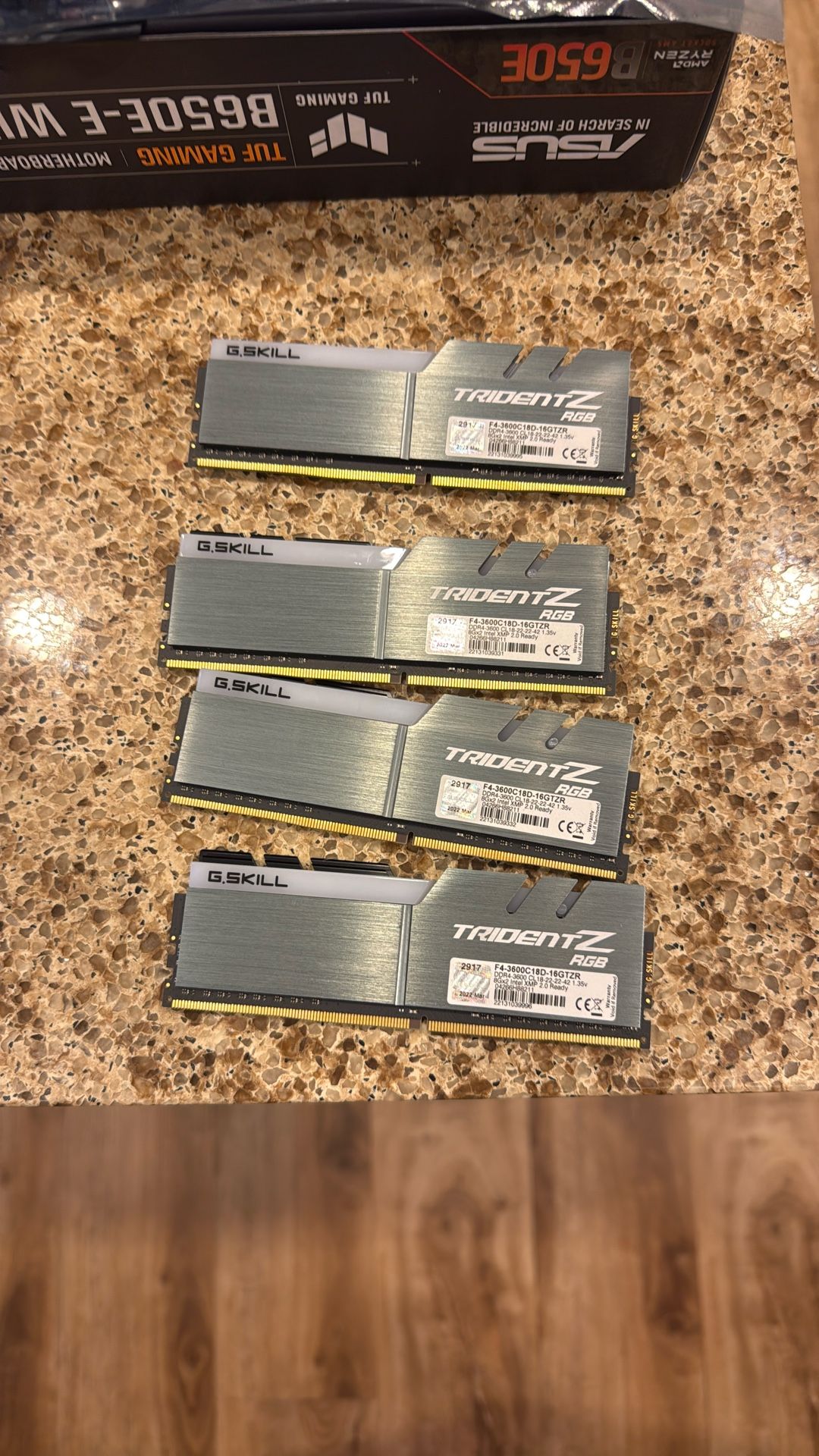 G.SKILL TridentZ RGB 36GB (4x8gb) DDR4 3600CL18 Ram 