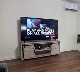 65” tv and wall cabinet
