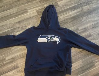 Seattle Seahawks Navy Blue Hoodie men’s Medium